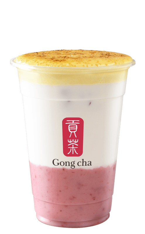 Creme Brulee Strawberry Latte