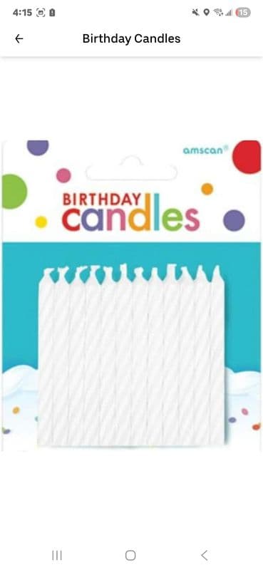 Birthday Candles
