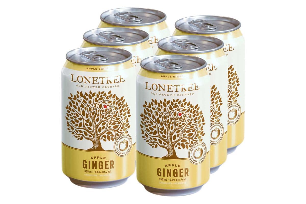 Lonetree Ginger Apple Cider (6 x 355 ml)