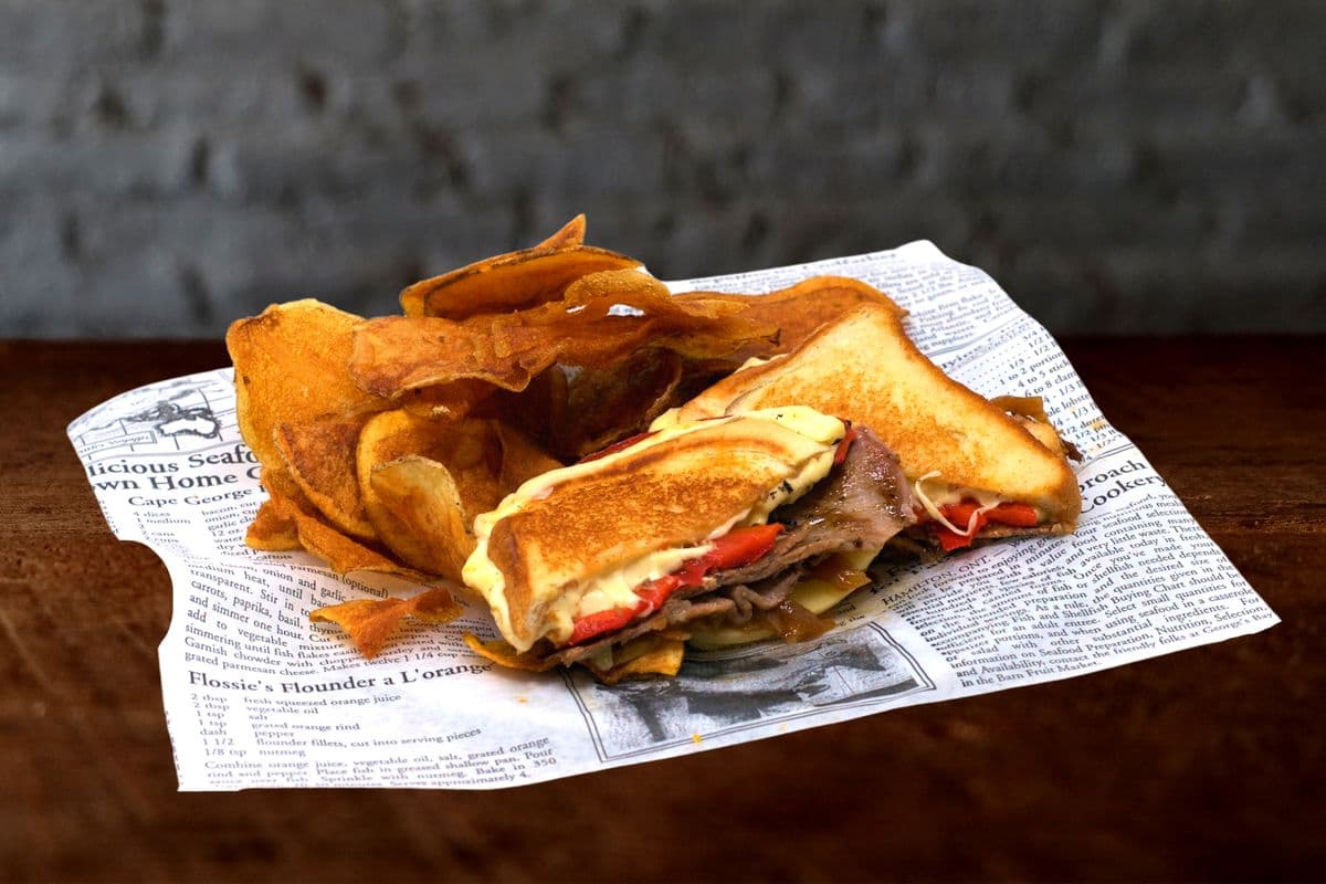 Philly Grilled Cheese Sandwich