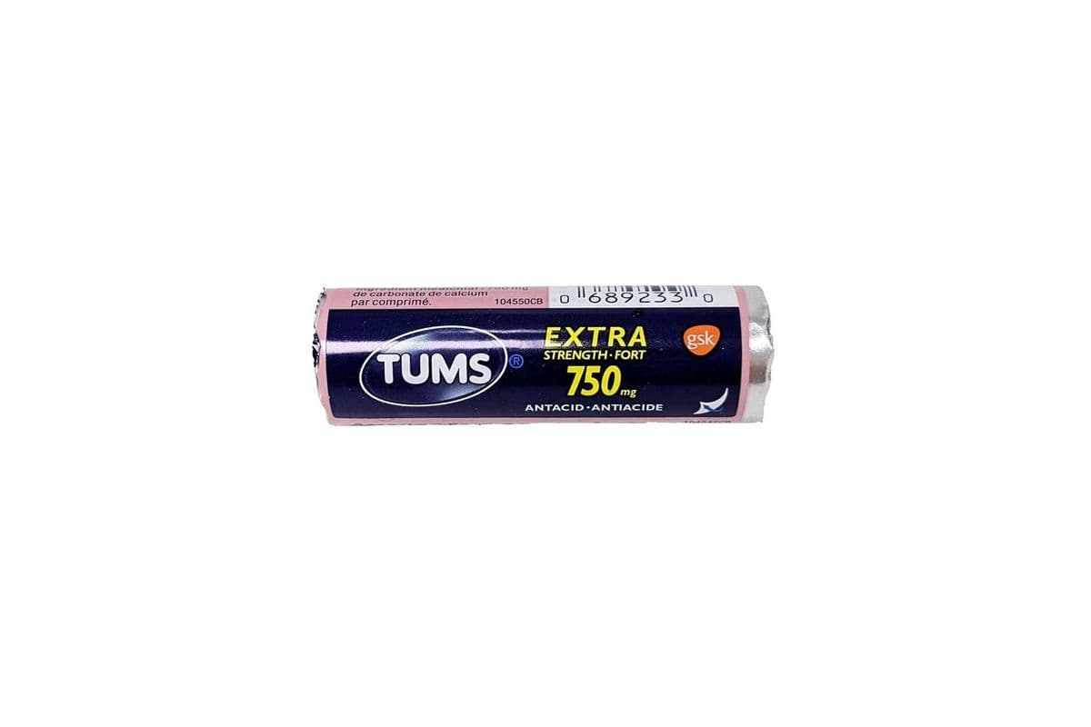 Tums Regular Strength 750mg Antacid Assorted Berries 8pcs