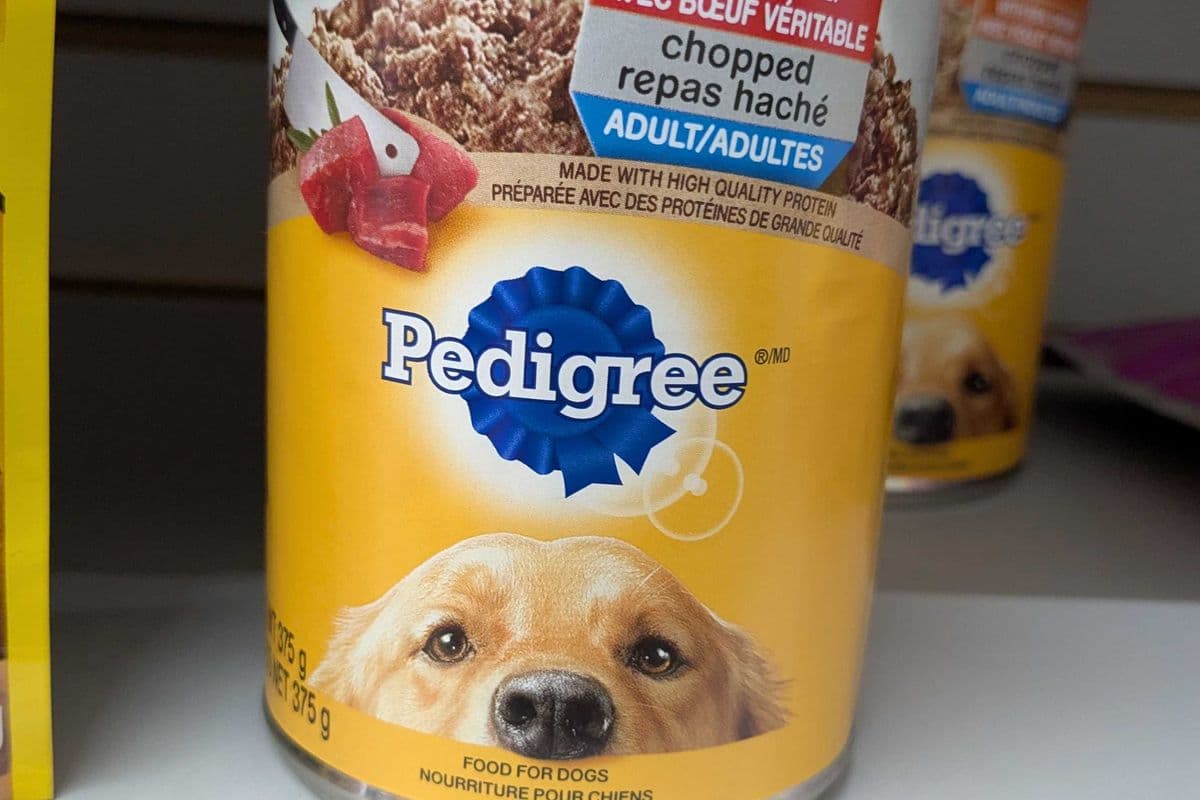 Pedigree chopped (food for dogs) made with real beef "for dogs" (375g)