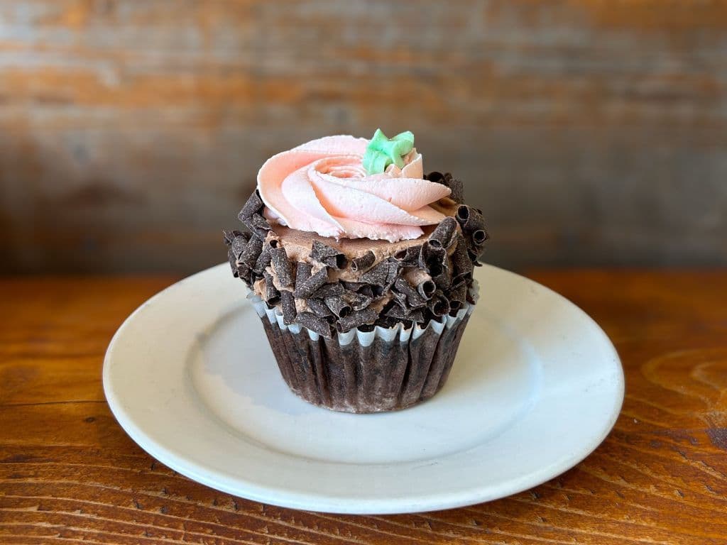 Double Chocolate Rose Cupcake