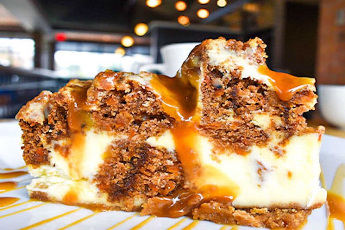 Carrot and Caramel Cheesecake Slice