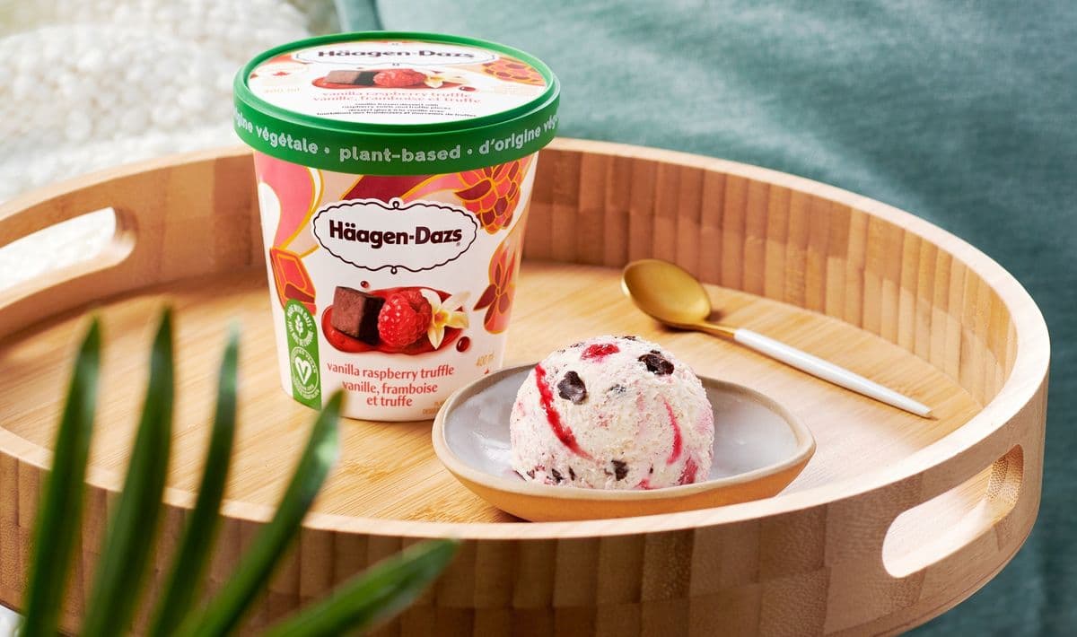 Haagen Dazs Vanilla Raspberry Truffle (V)