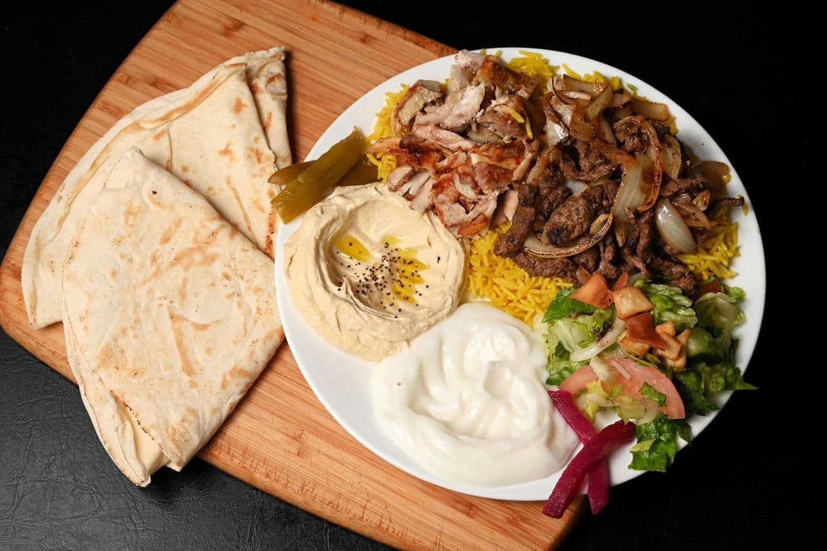 Chicken & Beef Shawarma Platter