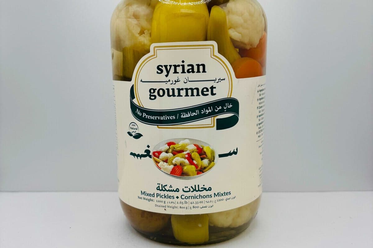 Syrian Gourmet Mixed Pickles, 1200 grams (1200g)