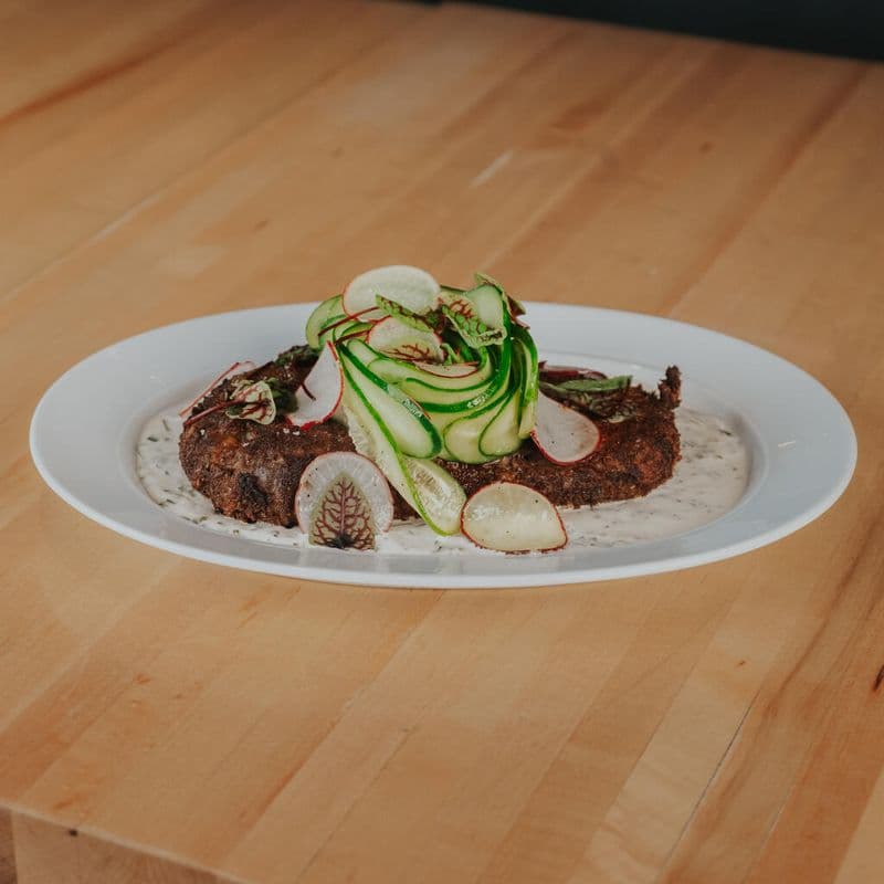 Escalope D'Aubergine Fumée / Smoked Eggplant Cutlet