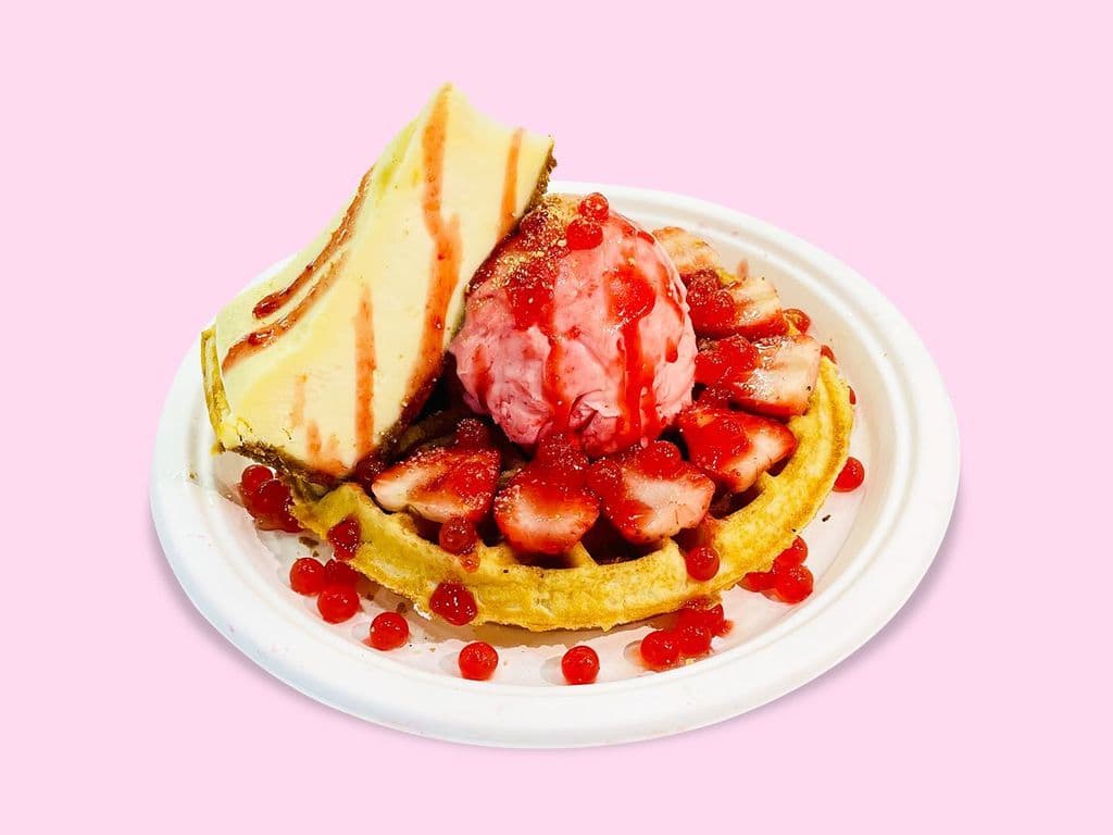Strawberry Cheesecake Signature Waffle