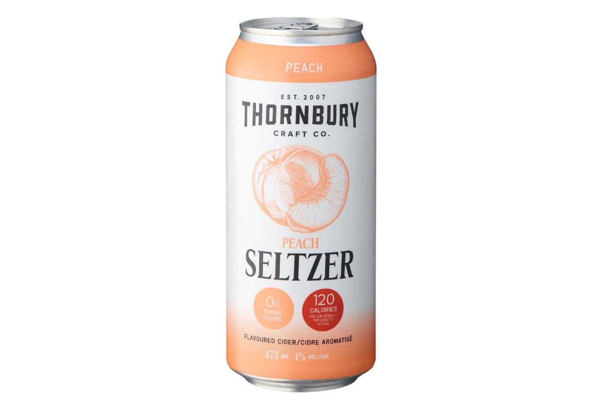 Thornbury Peach Seltzer (1 x 473 ml)