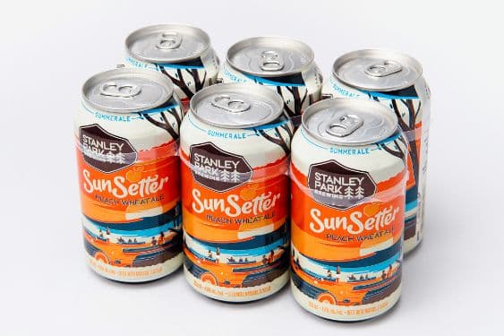 Stanley Park Sunset Peach Wheat (6 x 355 ml)