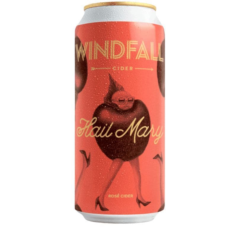 Windfall Cider Hail Mary Rose, 473 ml