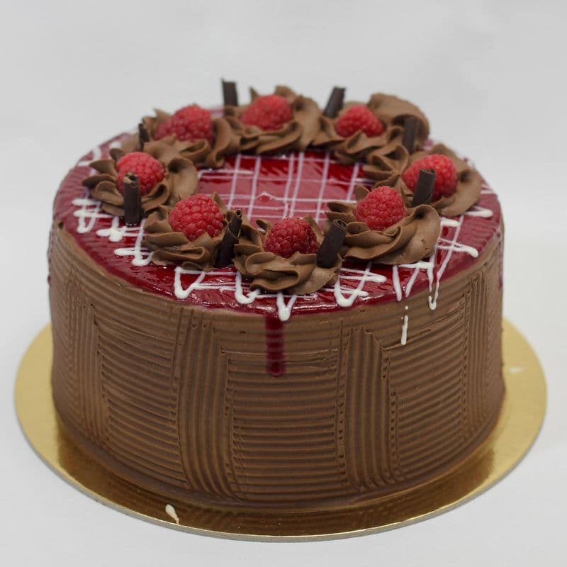 8" Chocolate Raspberry Truffle Cake