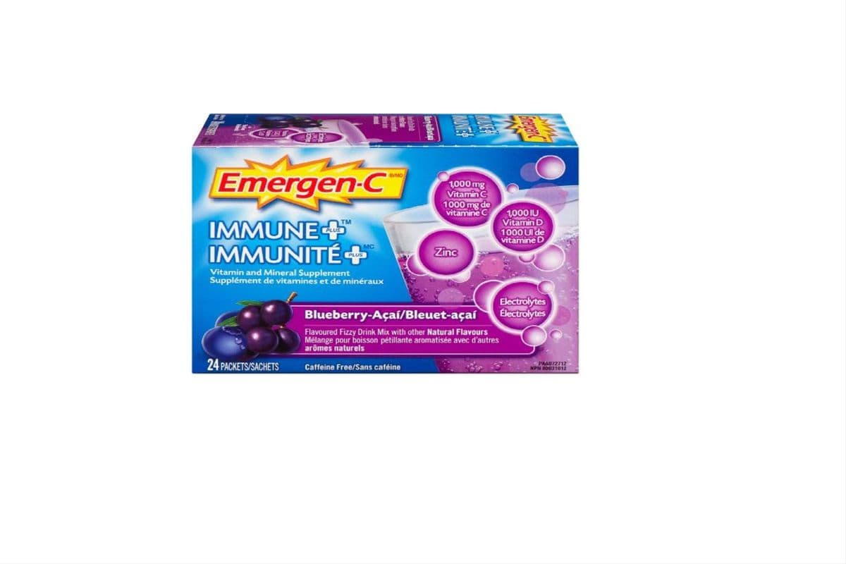 Emergen-C Immune+ Blueberry Acai (24's) (24 sachets)