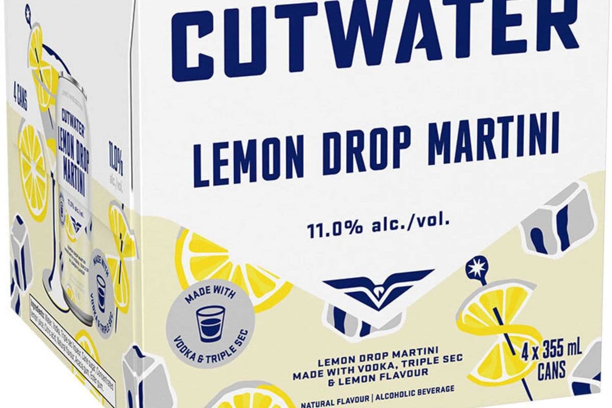 CUTWATER LEMON DROP MARTINI (4 PACK) (4 x 355ML CAN)