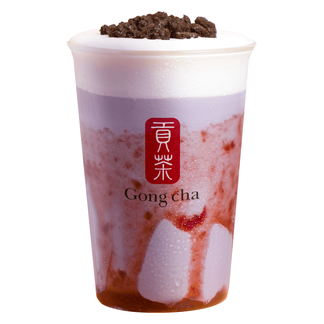 Oreo Taro Strawberry Drink Boisson à la fraise, taro et Oreo