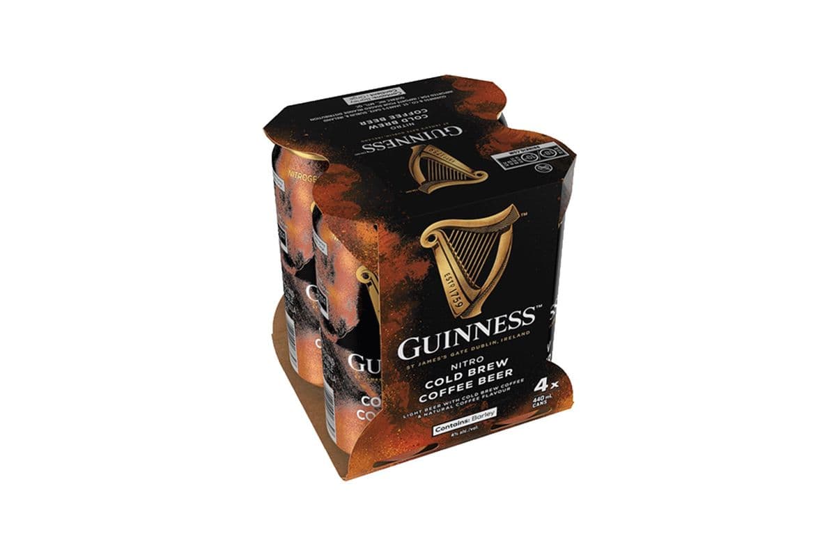 Guinness Nitro Cold Brew Coffee Beer (4 x 440mL Cans)