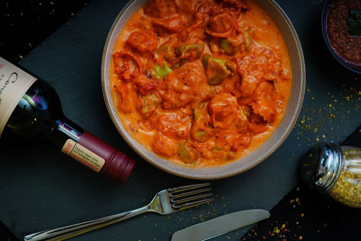 Tortellini with Pink Sauce