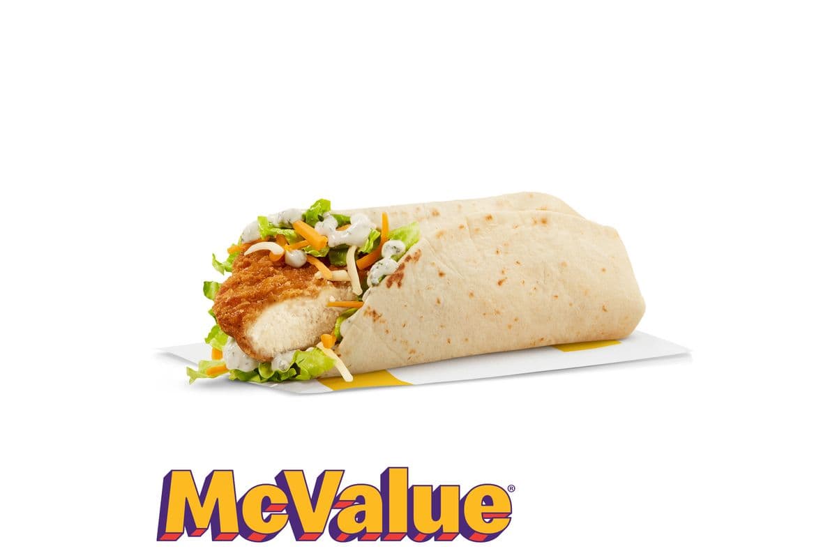 Ranch Chicken Snack Wrap with Crispy Chicken [320.0 Cals]