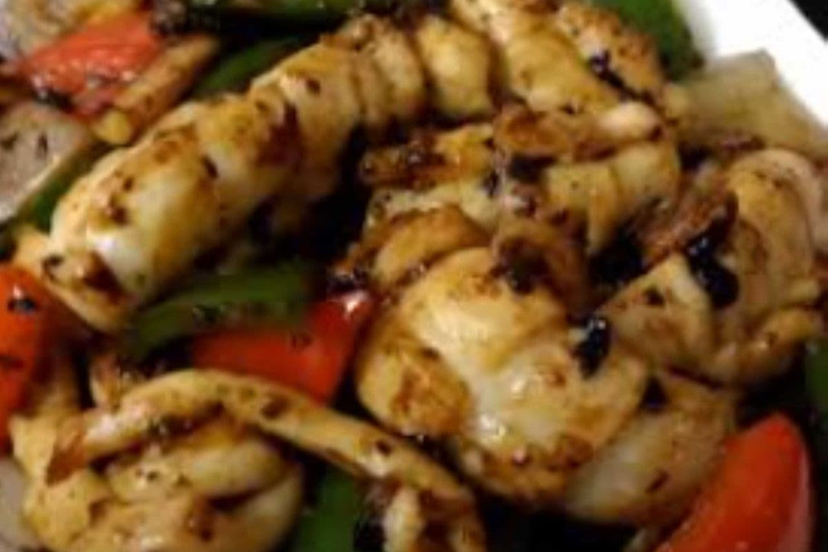 Fried Squid with Black Bean Sauce