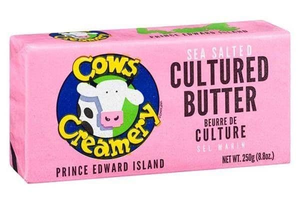 COW'S CULTURED BUTTER SEA SALT 250G