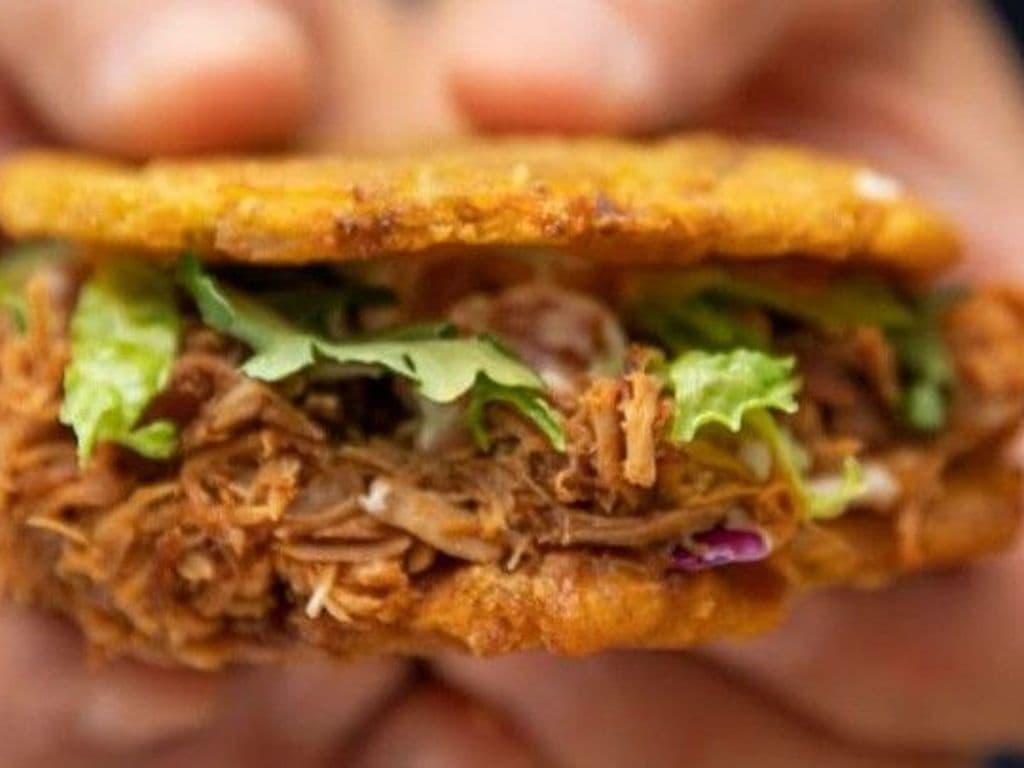 Pataconwich  Pulled Pork