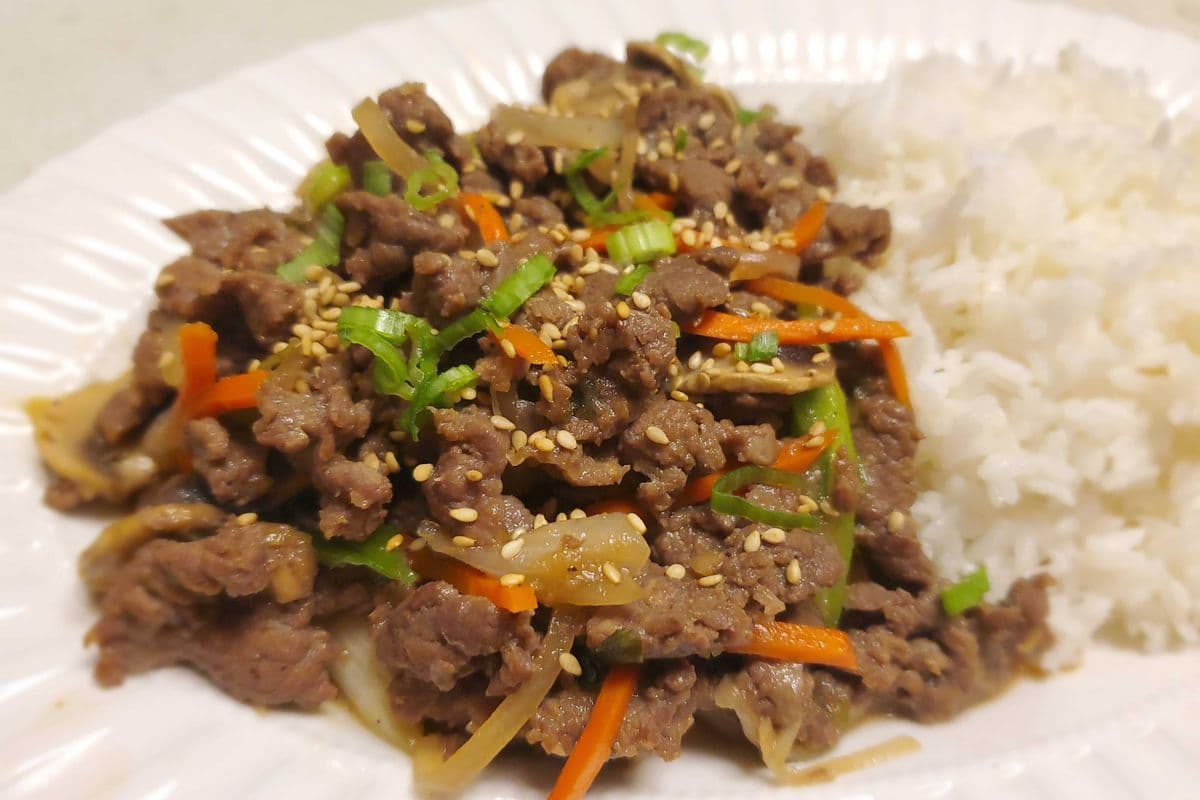 Korean BBQ Beef and Rice