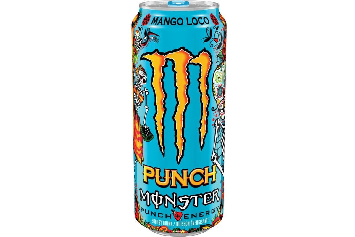 Monster Energy Punch Energy Drink, Mango Loco (473 ml)