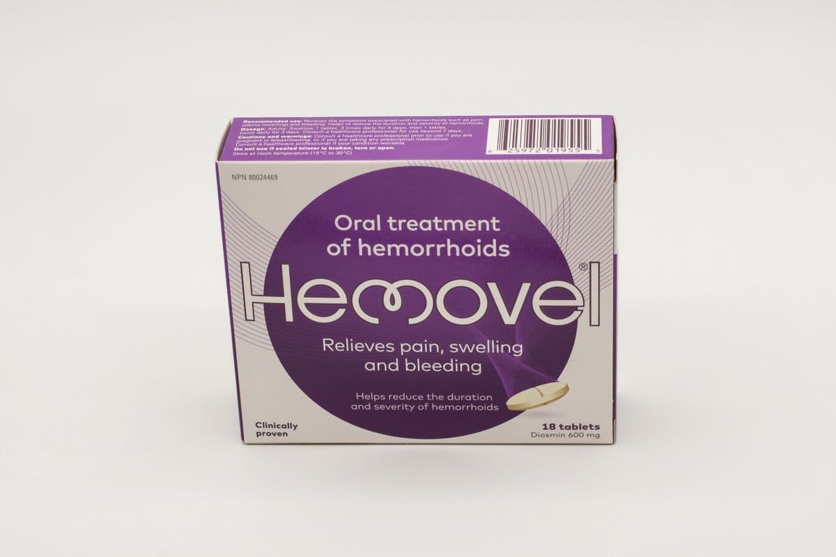 Hemovel Oral Treatment of Hemorrhoids Tablets (18 ct)