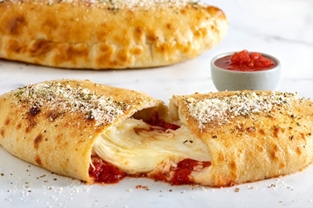 Baked Calzone with Cheese and Sauce
