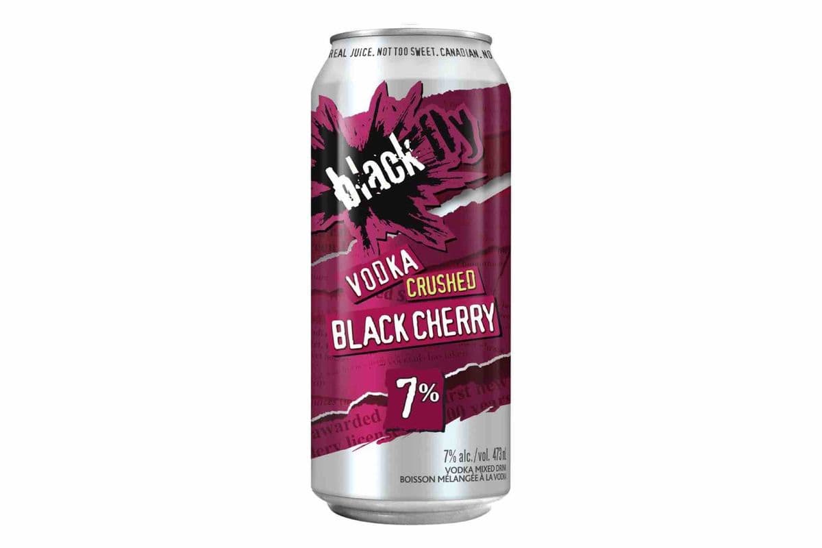 Black Fly Vodka Crushed Black Cherry (1 x 473mL Can)