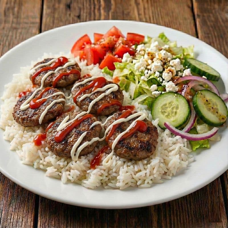 Turkish Kofte (Meatball) Plate