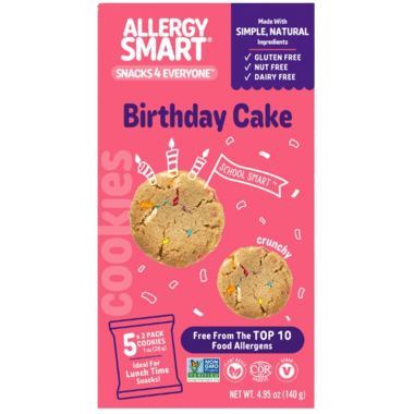 Allergy Smart Biscuits Gateau D' Anniversaire 140g/  Allergy Smart Cookies Birthday Cake 140g