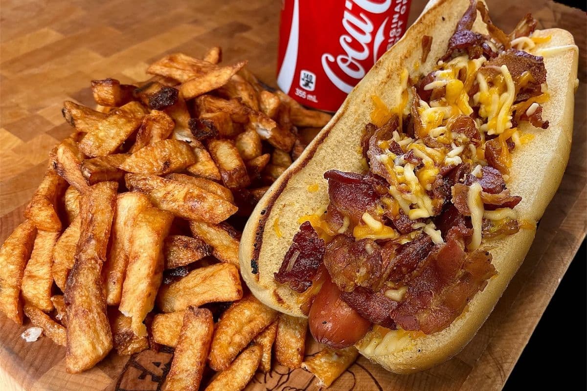 Combo Number Ten - Jumbo Whistle Dog, Fries, and Canned Drink
