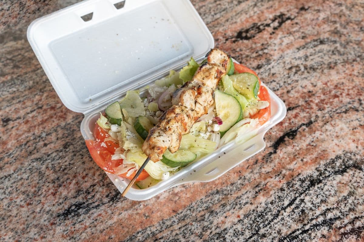 Greek Salad with Rotisserie