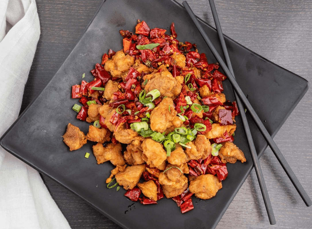 🌶️Deep Fried Diced Chicken in Dried Red Peppers