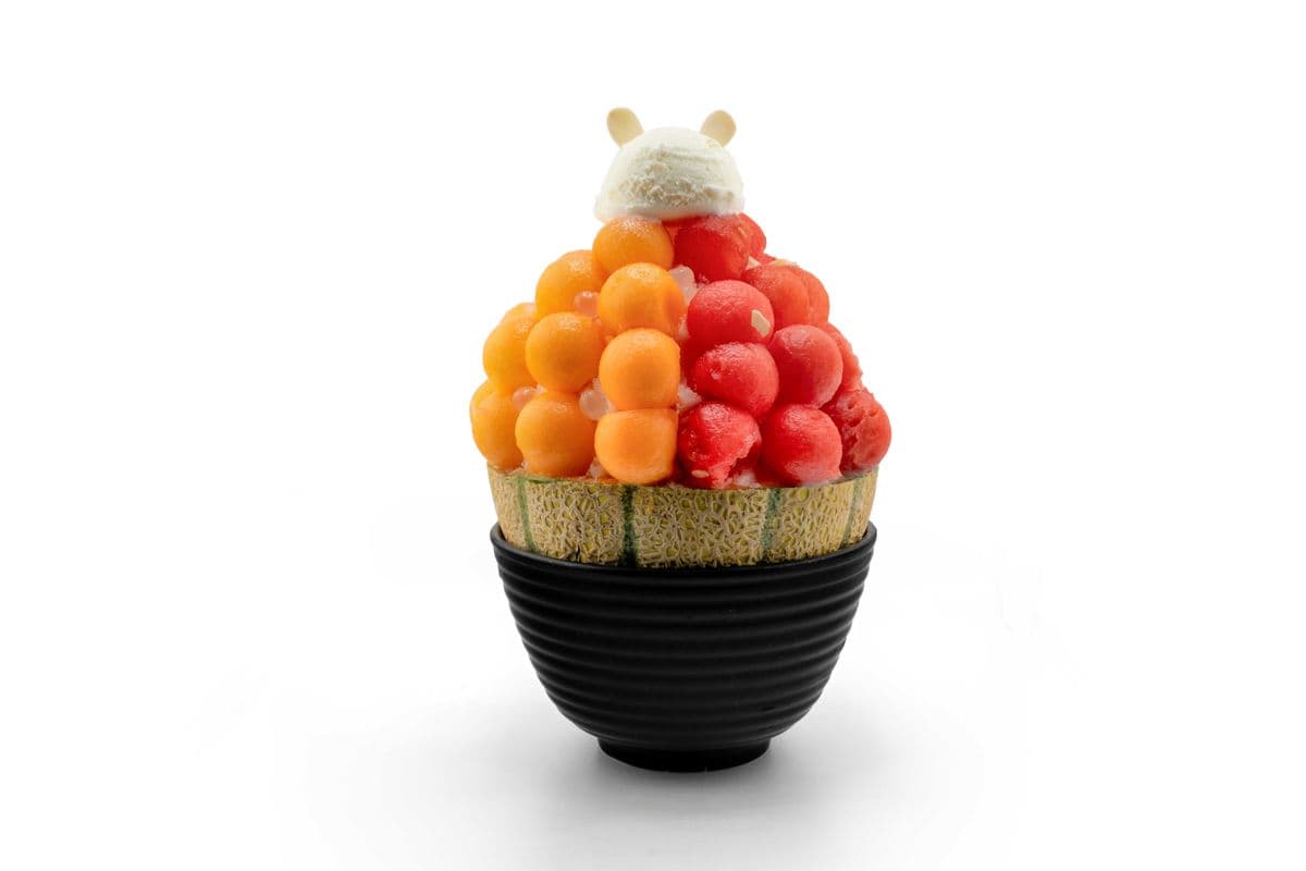 Watermelon Cantaloupe Shaved Ice