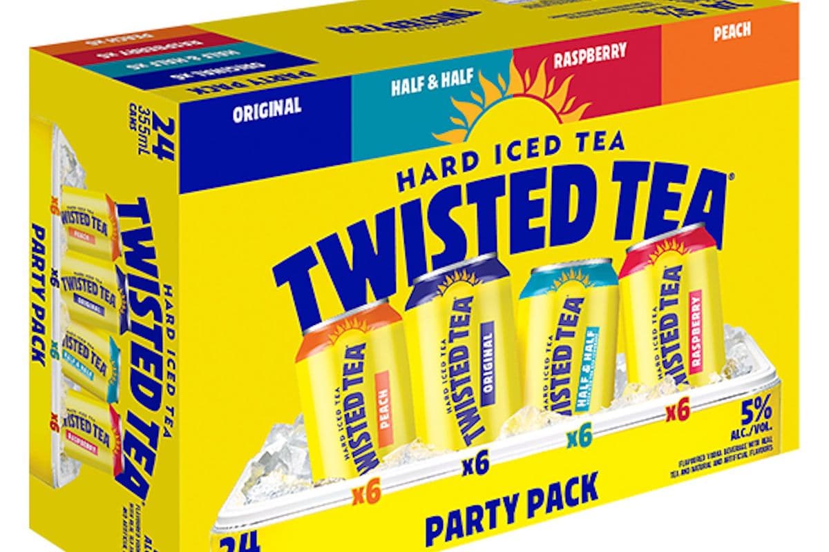 TWISTED TEA VARIETY PACK 24 CAN (1 x 24 x 355ml can )