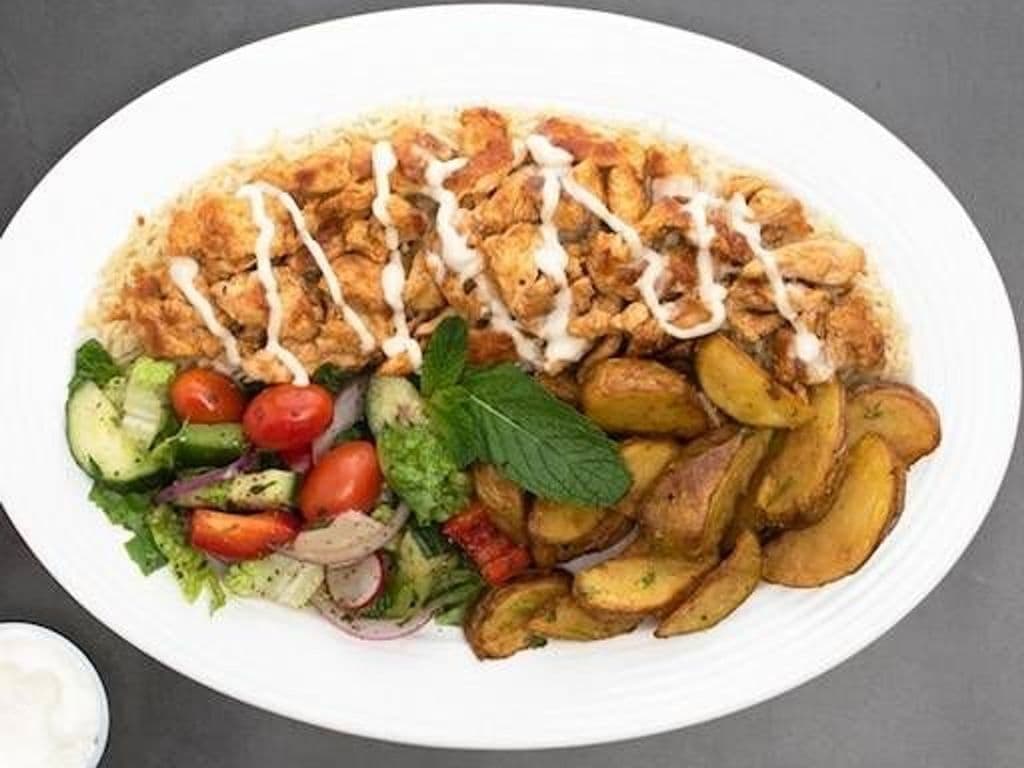 Grilled Chicken Shawarma Plate