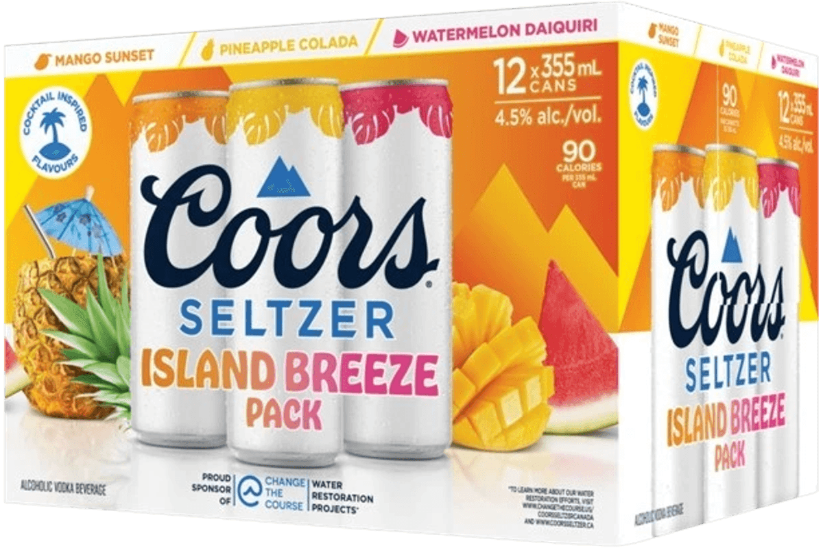 Coors Seltzer Island Breeze Mixer 355ml 12pk Can