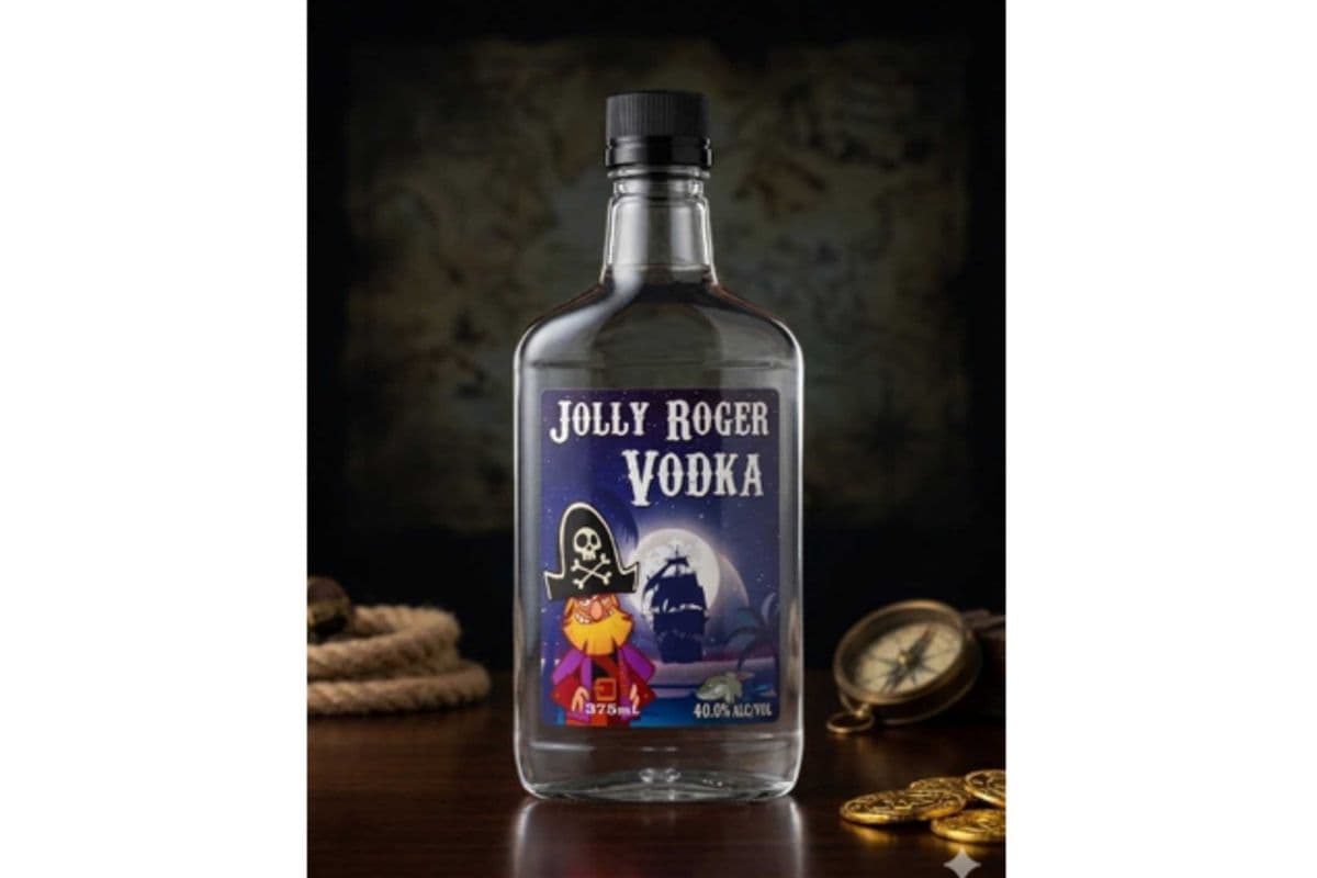 NEW:Jolly Roger Vodka 40% (1 x 375ml)