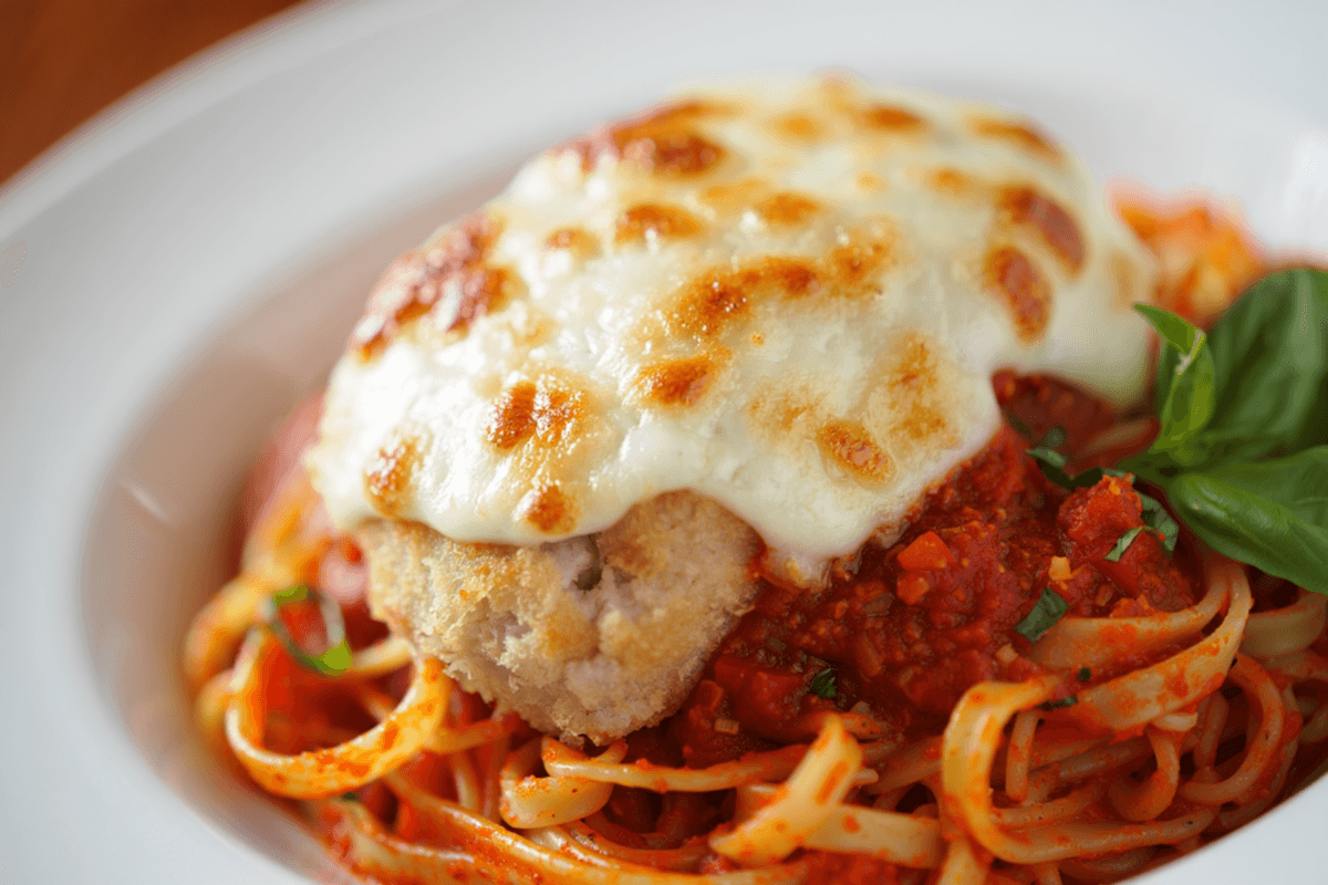 Chicken or Veal Parmigiana Pasta