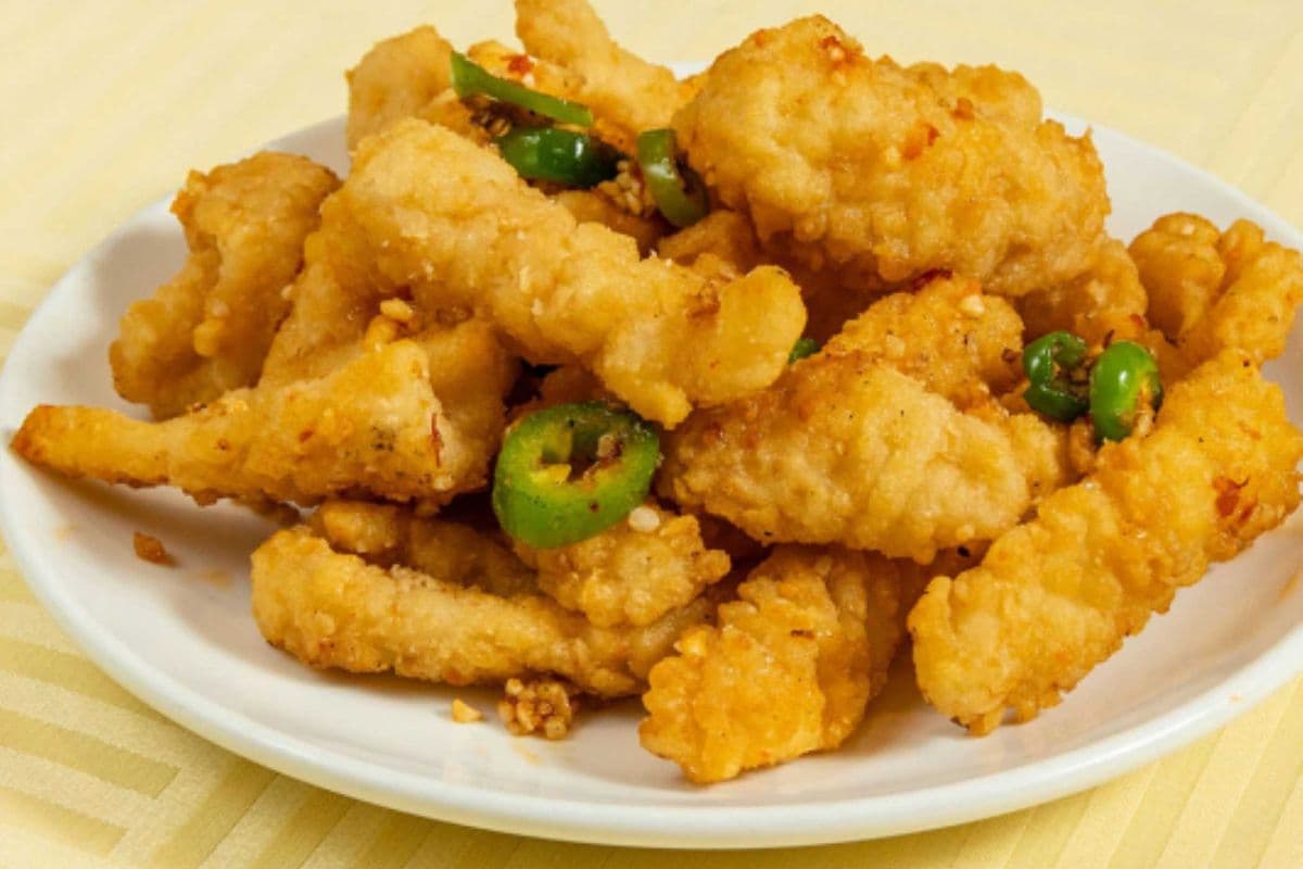 Deep-Fried Spicy Squid (Spicy)