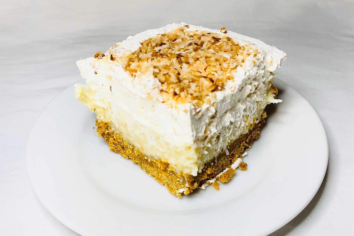 Coconut Cream Pie Slice