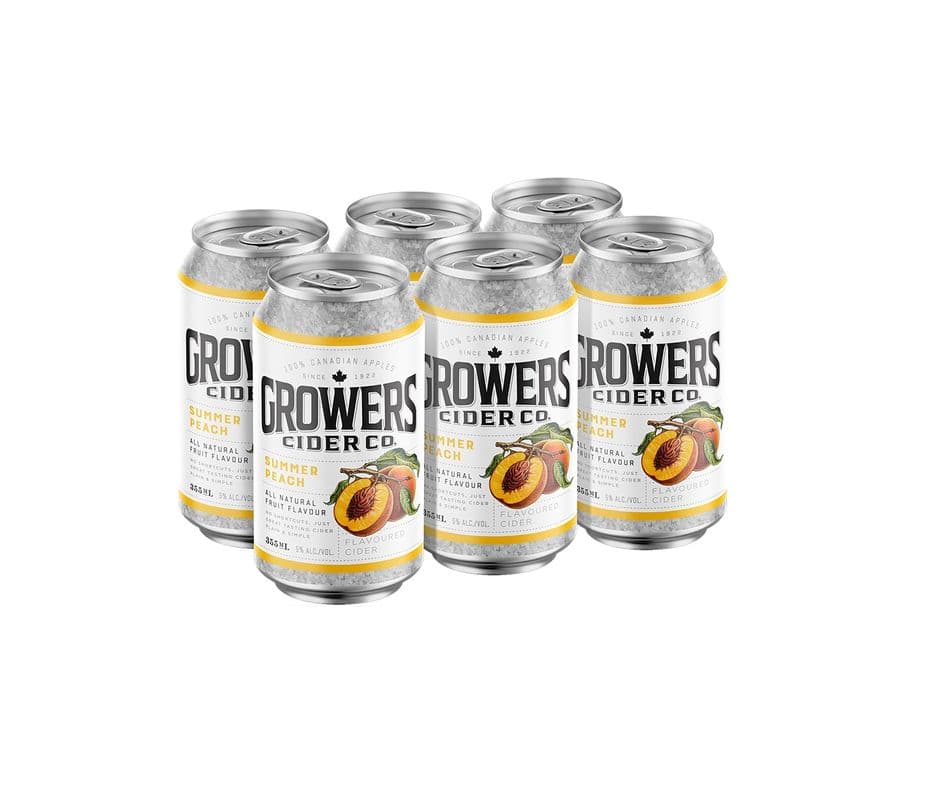 Growers Peach Cider (6 Cans) (6 x 355ml)