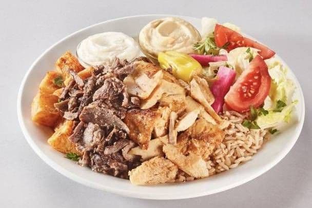 Assiette Basha Combo (Poulet & Boeuf) / (Chicken & Beef) Plate