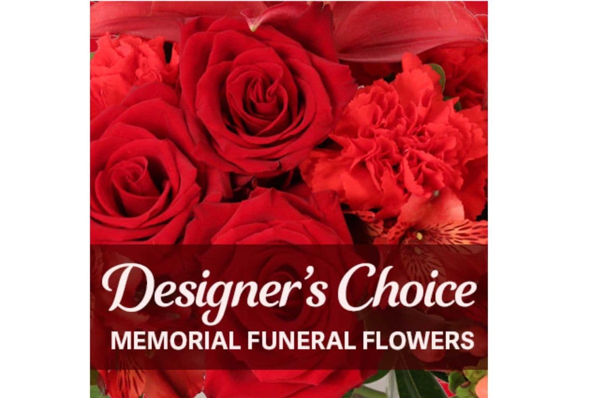 Elegant Memorial Florals Designer's Choice