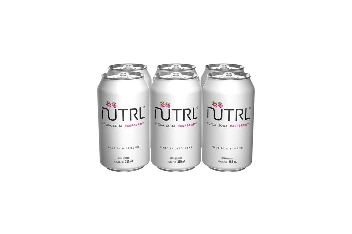 Nutrl Vodka Soda Raspberry Cans (6 x 355ml)