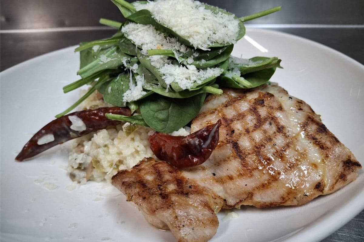 Grilled Chicken and Jalapeno Risotto