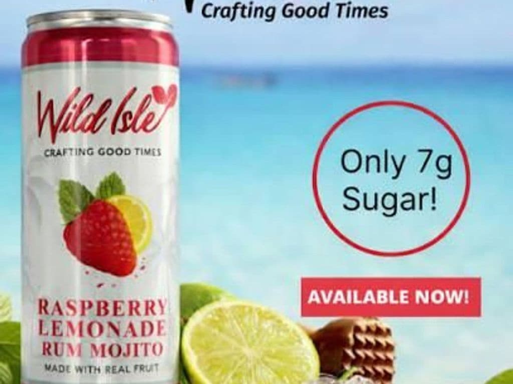 WILD ISLE Strawberry Mojito, 4 x 355ml